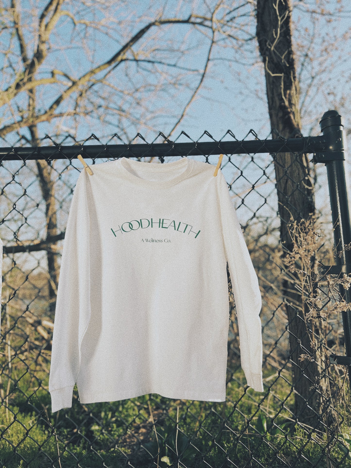 The Hood Health Pillars L/S Tee White